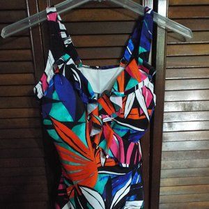 One Piece Brightly Colored Swimsuit